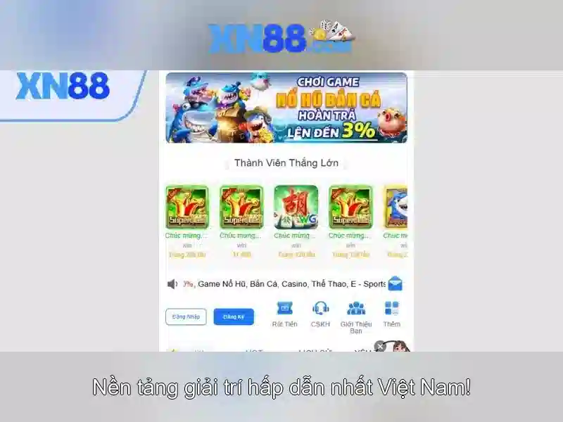 Giao diện nhà cái hoàn hảo